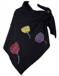 Scialle ampio e morbido solo con filati naturali