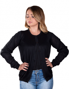 Giacca in cotone a maglia...