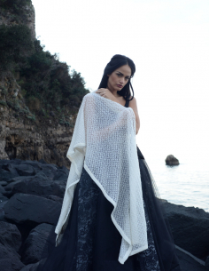 Stola traforata in mohair...